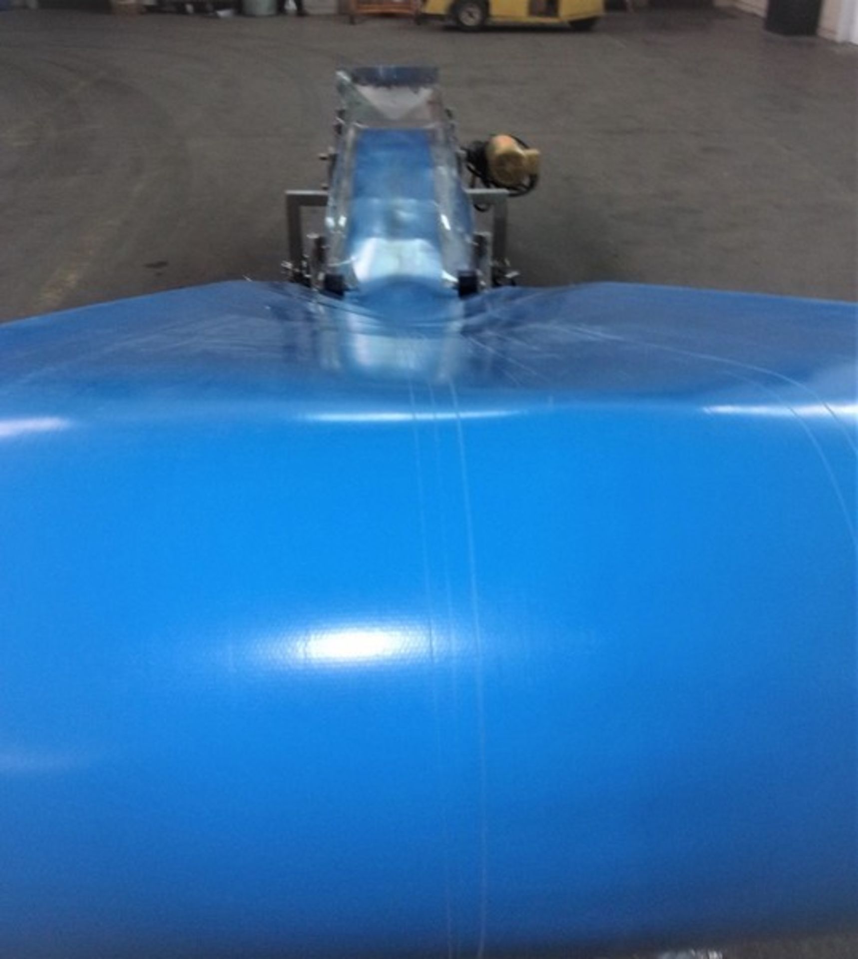 Econo Chesse Corp. 16" W x 189" L S/S Sanitary Incline Blue Belt Conveyor, S/N SS 102612 with 16" - Bild 16 aus 16