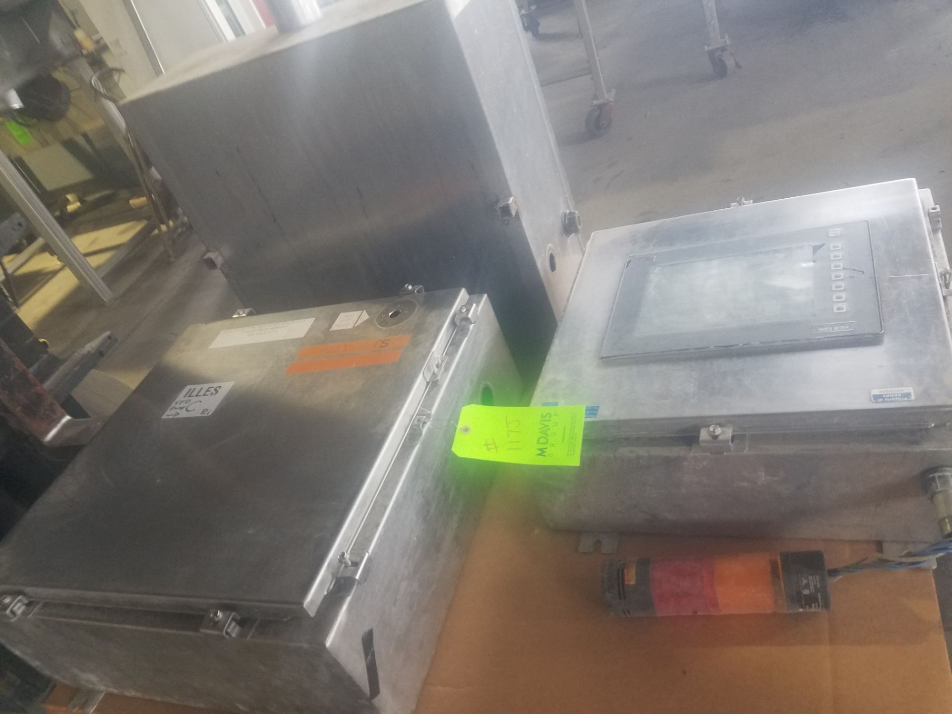 (3) S/S Electric Cabinets, Red Lion G310 Screen (Loading, Rigging & Site Management Fee $50.00 USD)