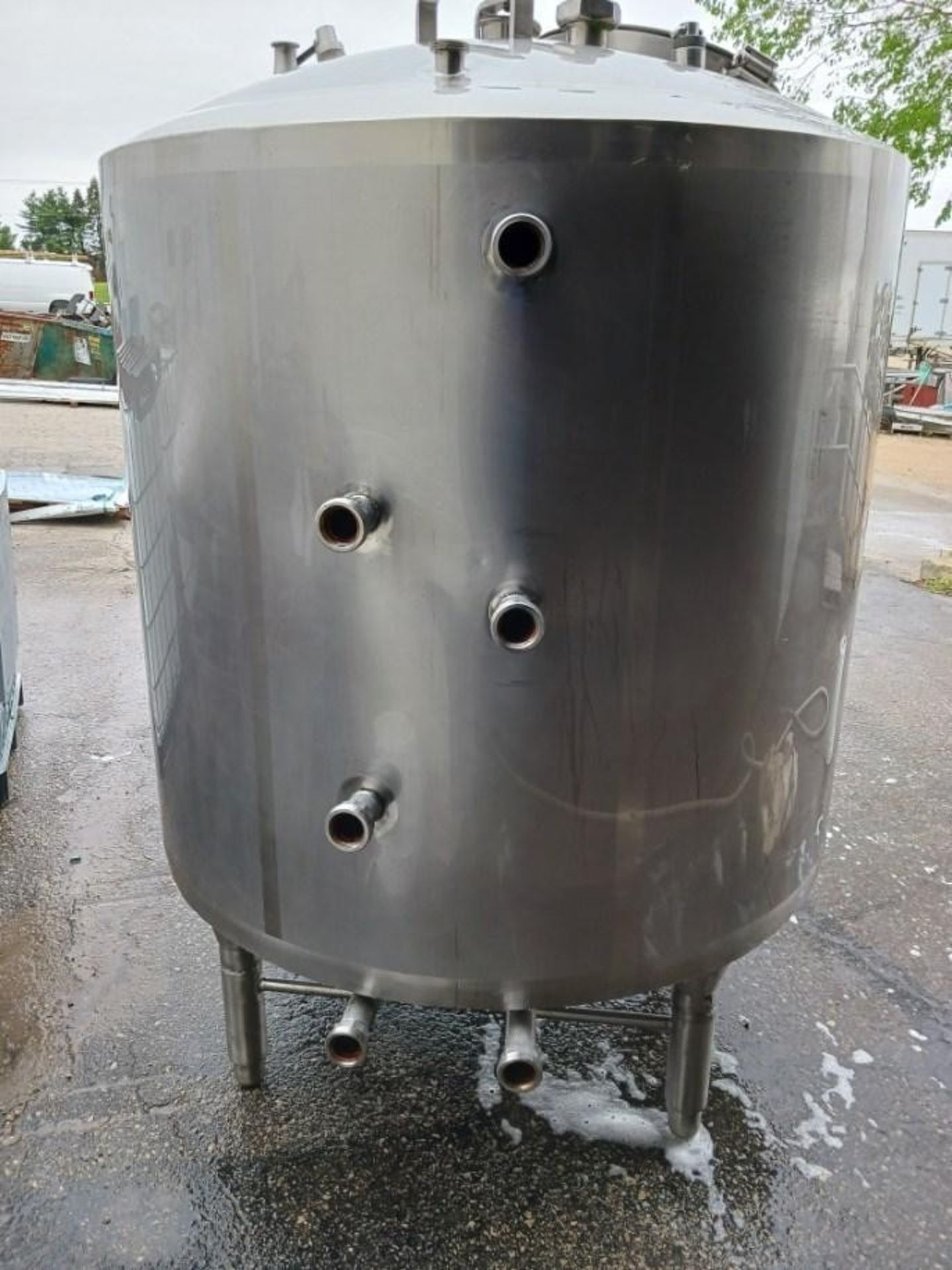 Walker 300 Gal. S/S Sanitary Jacketed Agitated Processor, Model PZ-P with Dome-Top, Flat Bottom, 2- - Image 4 of 9