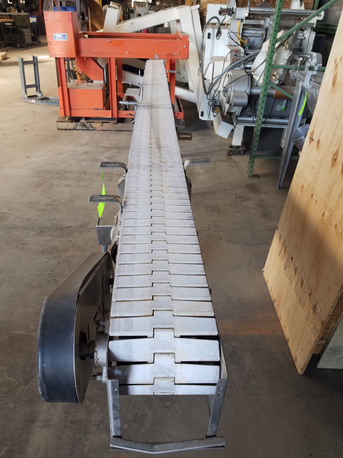 Aprox. 7-1/2" x 168" S/S Plastic Belt Conveyor with Wash Down Motor (Loading, Rigging & Site - Image 4 of 5