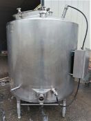 Walker 300 Gal. S/S Sanitary Jacketed Agitated Processor, Model PZ-P with Dome-Top, Flat Bottom, 2-