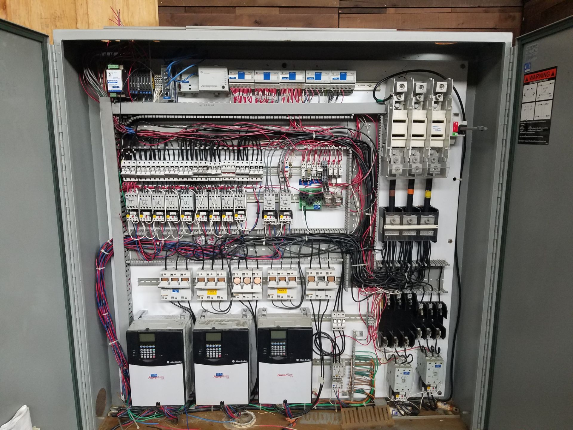 Electric Control Panel - Aprox. 60 x 12 x 72 with Allen Bradley Flex Logix 5434 PLC and (3) Allen - Image 2 of 5