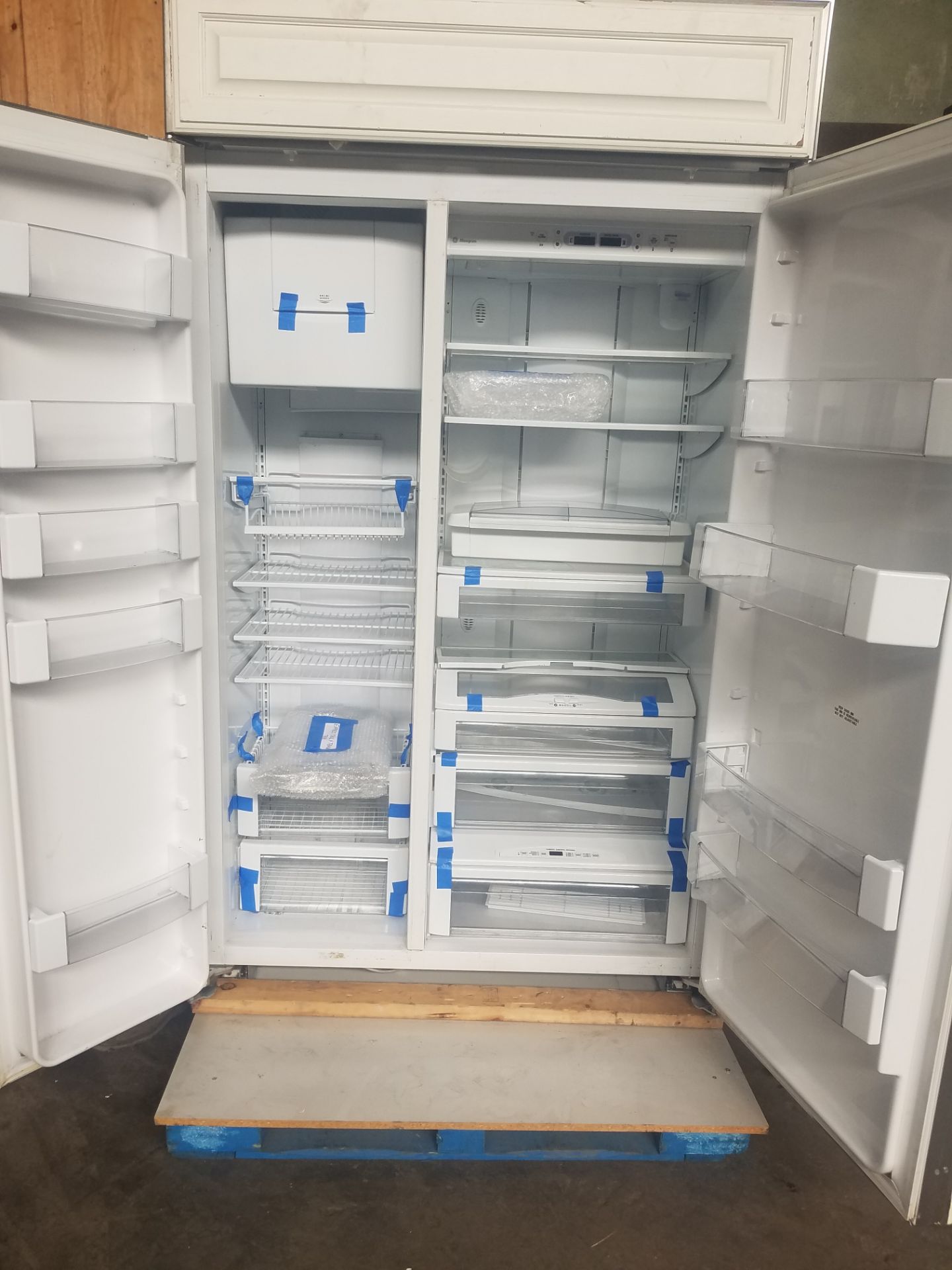 GE Monugram Build-in Side-By-Side Refrigerator / Ice Maker (Loading, Rigging & Site Management Fee - Image 2 of 5