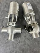 (2) Valves - Waukesha 2.5" 3-Way and 2" 2-Way Teflon Stem Valves (Load Fee $50) (Located