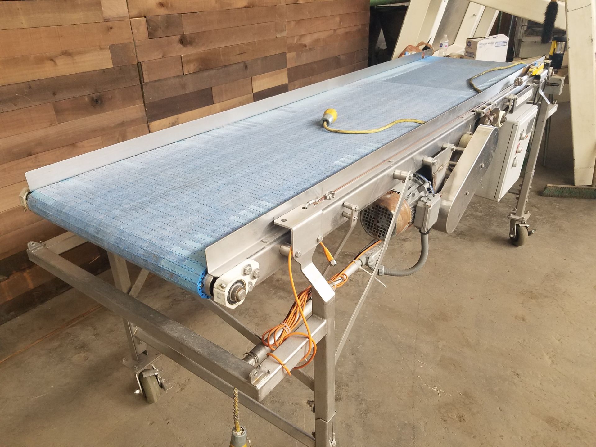 Best CV-3 S/S Food Grade Plastic Belt Conveyor, Yr. 2015, Aprox. 24" Wide x 96" Long x 36" High, - Image 2 of 5