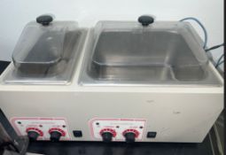 Two chamber water bath with temperature controller (LOCATED IN IOWA, Free RIGGING and Loading