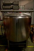 Cherry Burrell 180 Gal. Operating Capacity Steam Jacketed Kettle, S/N E-343.97, National Board #4749