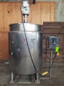 48" wide x 60" high Jacketed Stainless Steel Mixing Tank, 7 1/2 HP, 230/460 volt, Controller,
