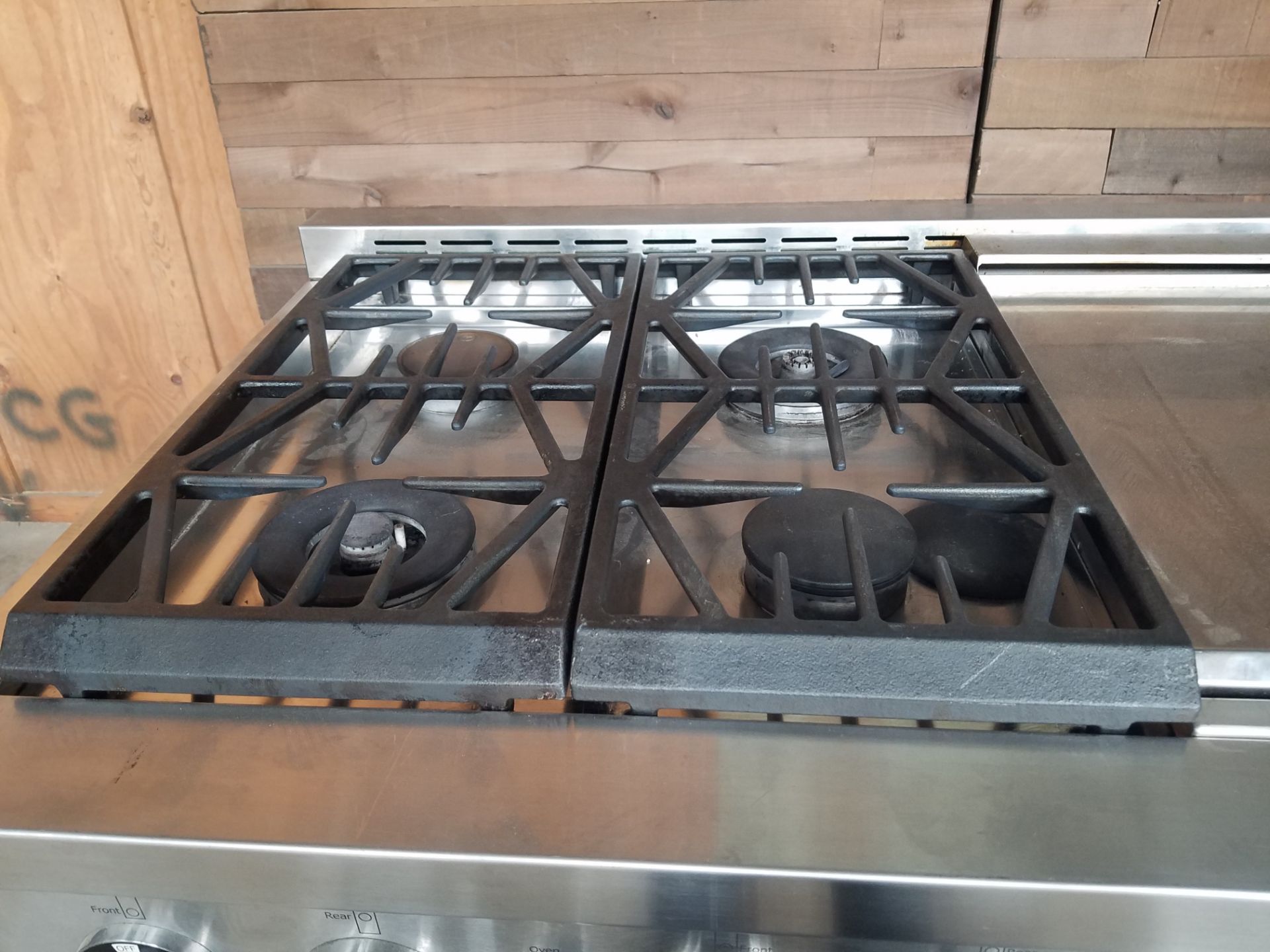 Jenn-Air Maytag PRG4810 Gas Oven, S/N 10000156PC with Griddle, Boiler and 6-Burner Stove - Image 3 of 5