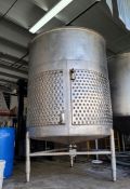 Aprox. 1,000 Gal. S/S Dimple Jacketed Tank - Has Scrape Surface Mixer, Last Used in Lotions
