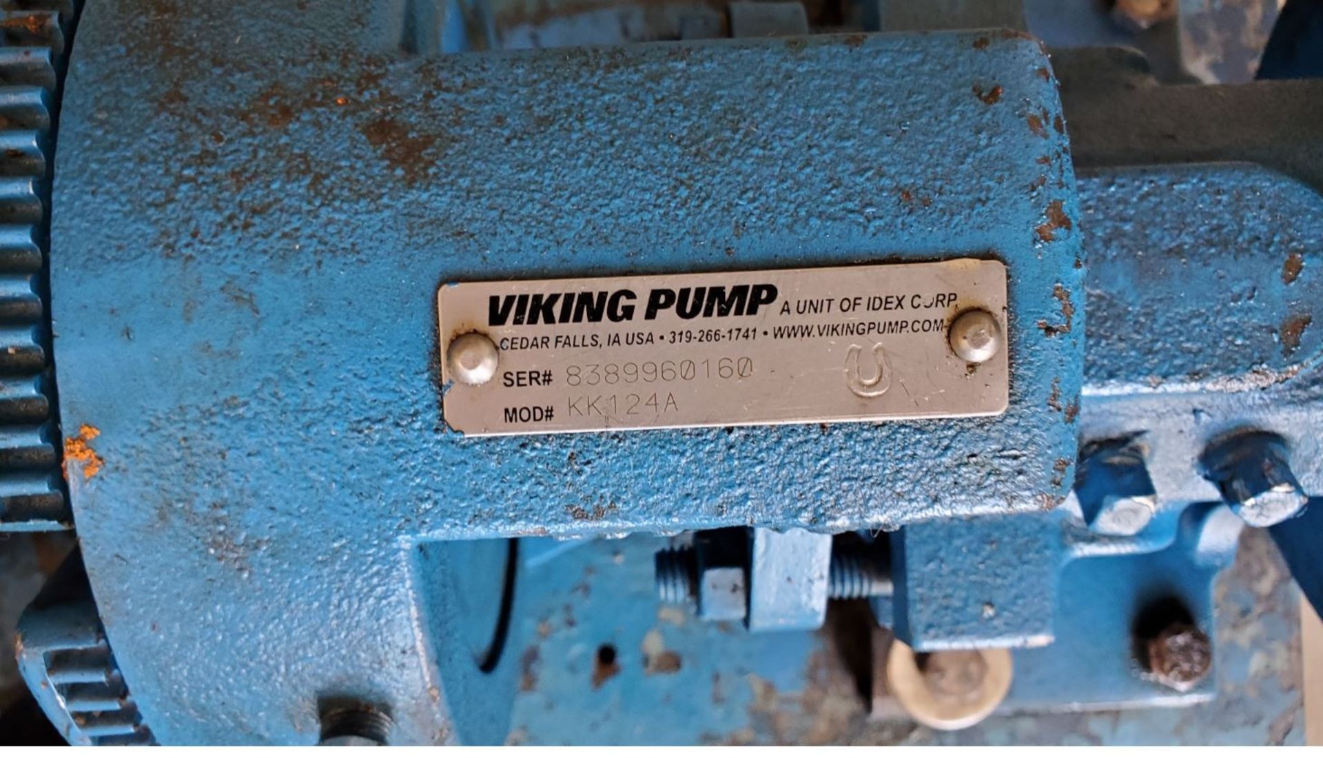 Viking Pump Model KK124A Stainless Steel wet parts on base, SEW Gear Box and Dual Voltage (230/ - Image 4 of 8