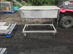 Aprox. 24" x 48" S/S Drain Table (Loading Fee $75) (Located Union Grove, WI)