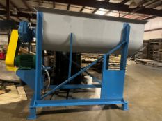 Ribbon Blender 34Cu-Ft (approx.) Square side discharge, gears box and drive motor. (LOCATED IN IOWA,