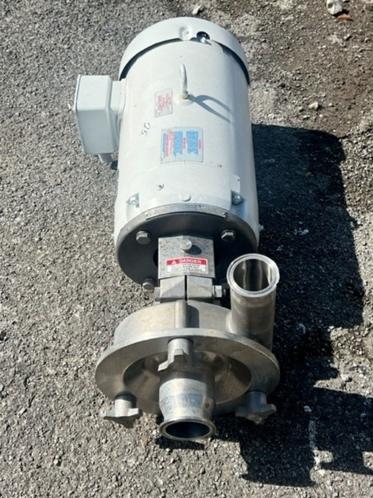 Fristam 7.5 hp Centrifugal Pump, Model FPX35 with 2" x 2.5" Clamp Type SS Head, Baldor 3500 RPM, - Image 3 of 5