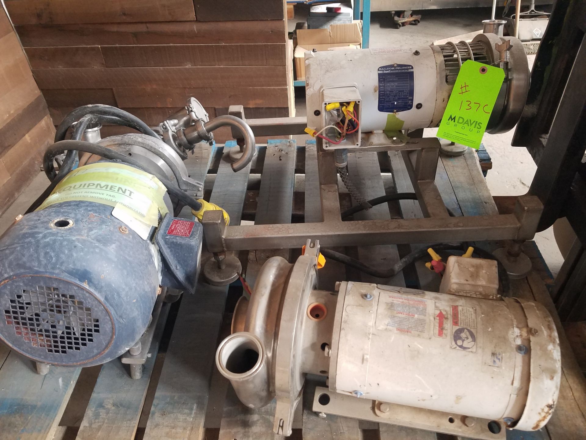 Pallet of 3 Motors and Pumps (Located Fort Worth, TX)