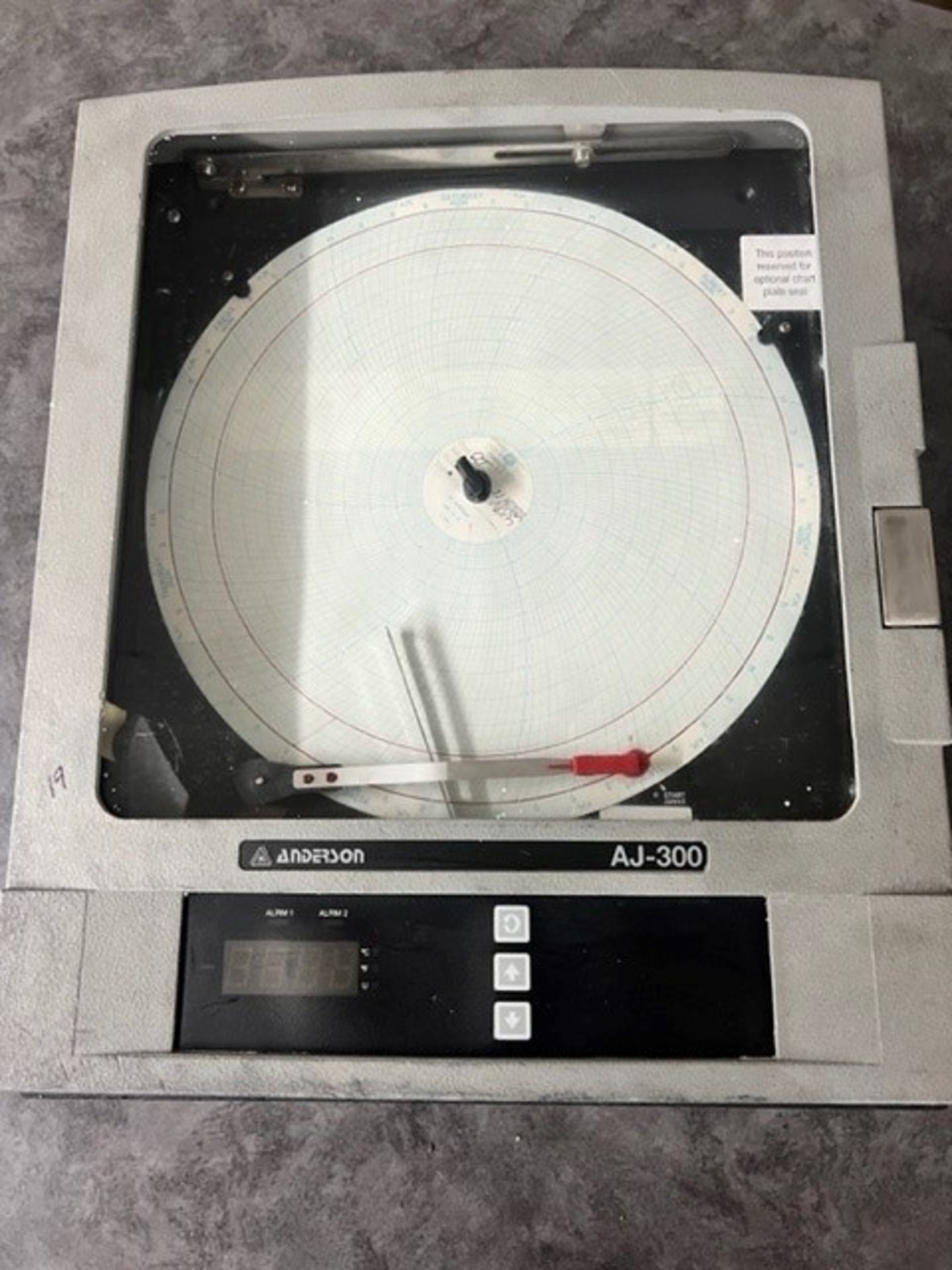 Anderson Chart Recorder, Model AJ300 (Load Fee $50) (Located Harrodsburg, KY)
