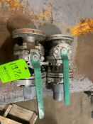 Stainless steel air butterfly valves (Loading Fee $50) (Located Dixon, IL)