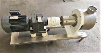 Watson-Marlow MasoSine S/S Sanitary Process Pump, Model MR-150, S/N 101261203. System is complete