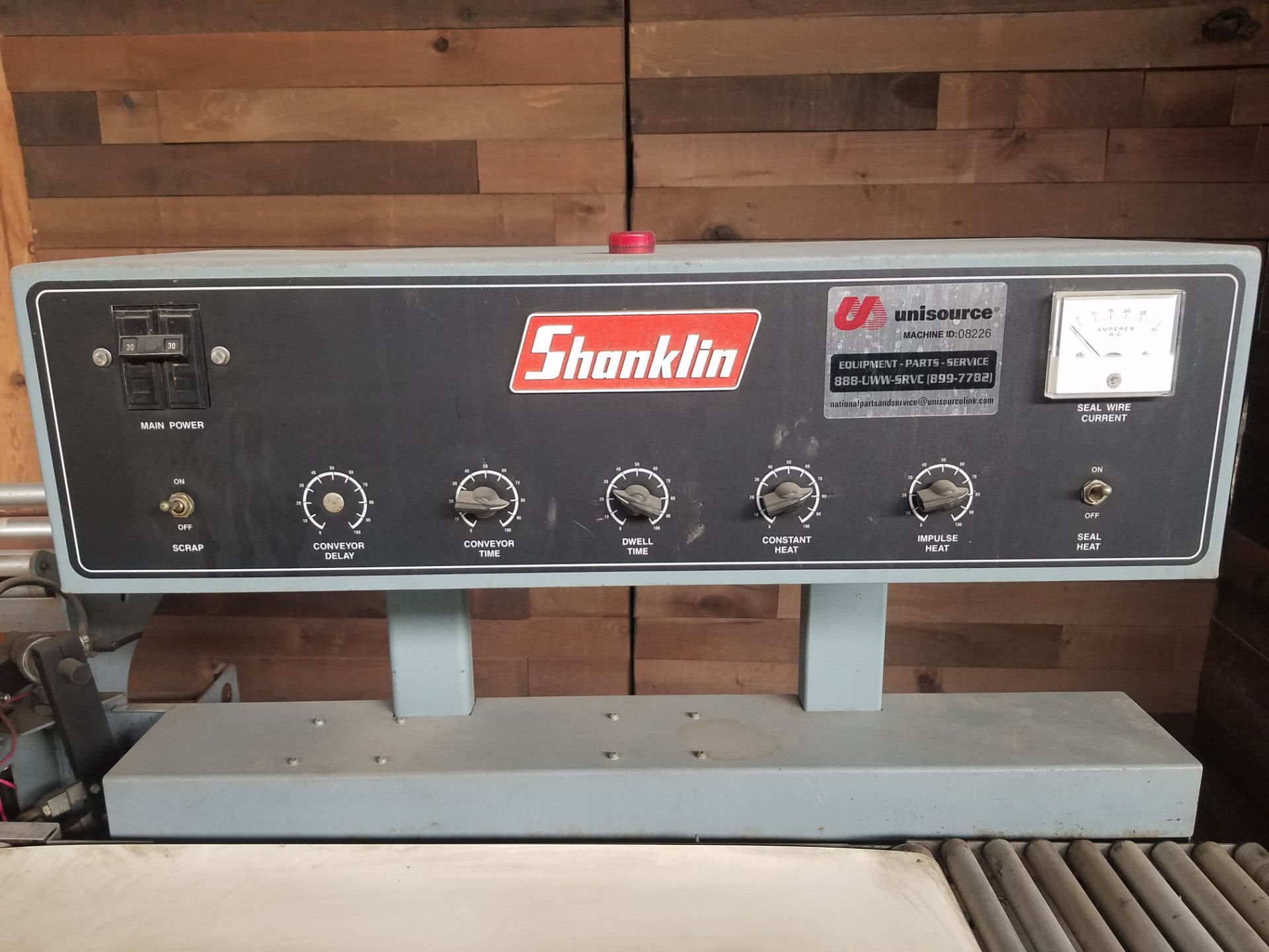Shanklin T-7XL Heat Sealer, S/N 50020, Volt 208, Single Phase (Loading, Rigging & Site Management - Image 4 of 5