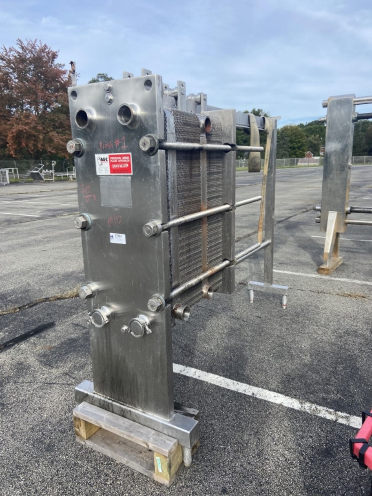 APV 3-Section Plate Heat Exchanger, , M/N SR350SH, S/N 23393, Mounted on S/S Frame (INV#87393)( - Image 4 of 5