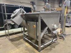 S/S Auger Elevator, with S/S Clad Motor, Mounted on S/S Frame (LOCATED IN FT. ATKINSON, WI) (