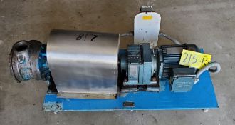 Viking Pump Model KK124A Stainless Steel wet parts on base, SEW Gear Box and Dual Voltage (230/