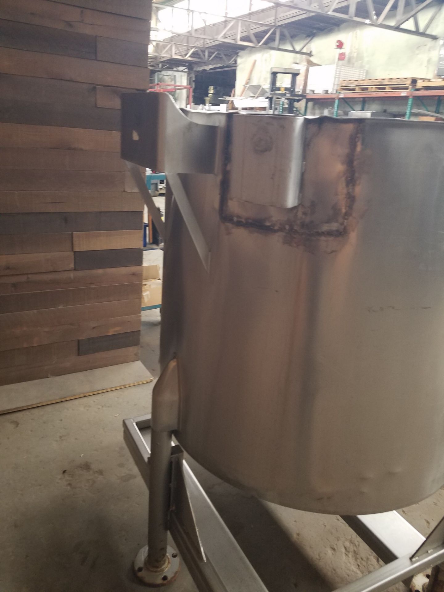 Stainless Steel Mixing Tank, Aprox. 36" wide x 36" high (Located Fort Worth, TX) - Image 3 of 4