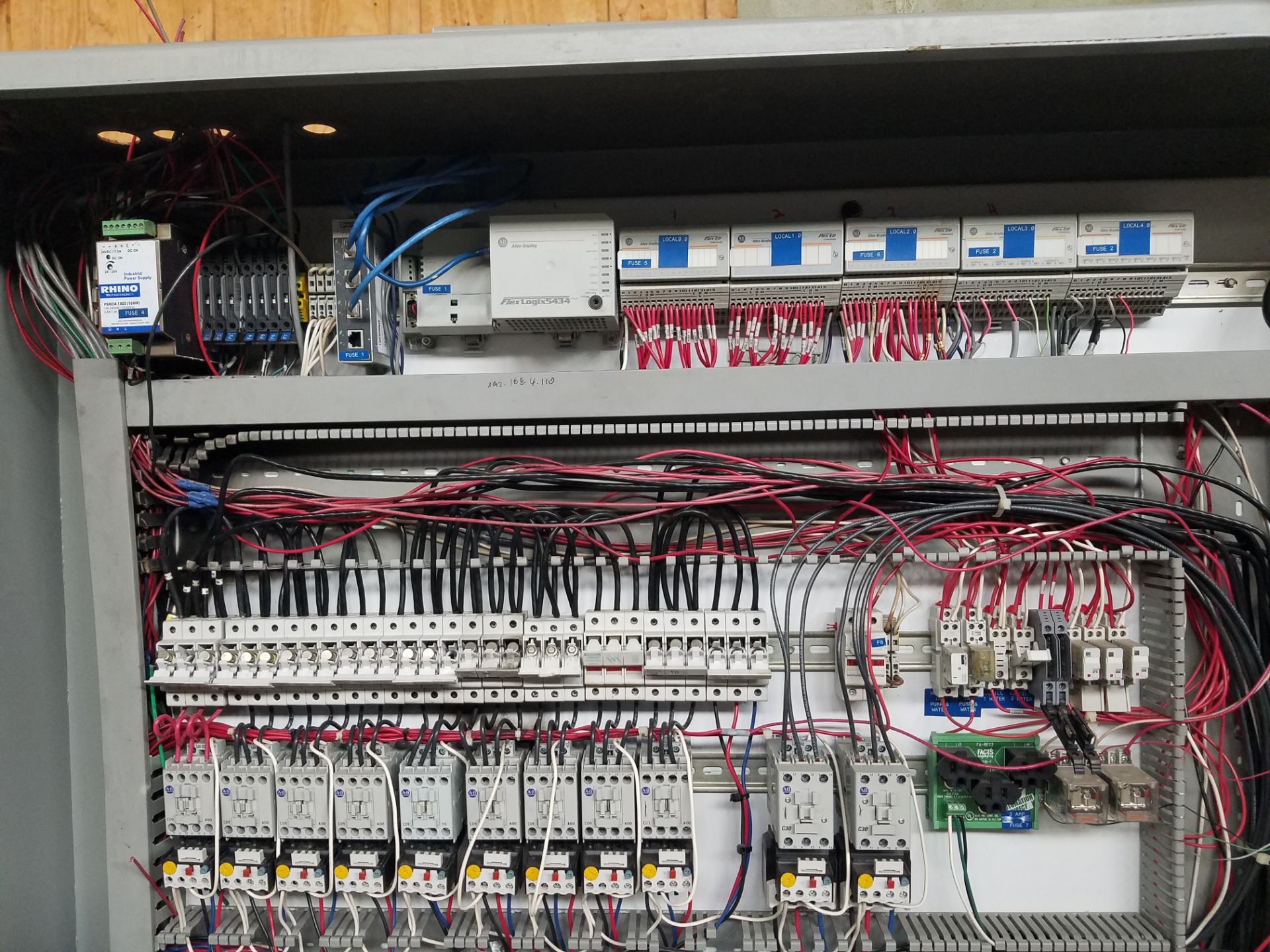 Electric Control Panel - Aprox. 60 x 12 x 72 with Allen Bradley Flex Logix 5434 PLC and (3) Allen - Image 5 of 5