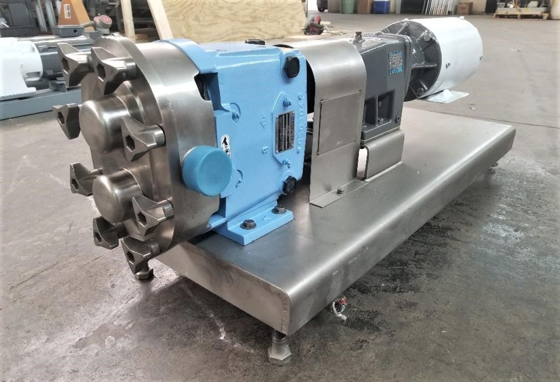 Waukesha S/S Sanitary Positve Displacement Pump, Model 030, S/N 361075 04. This Unit was just