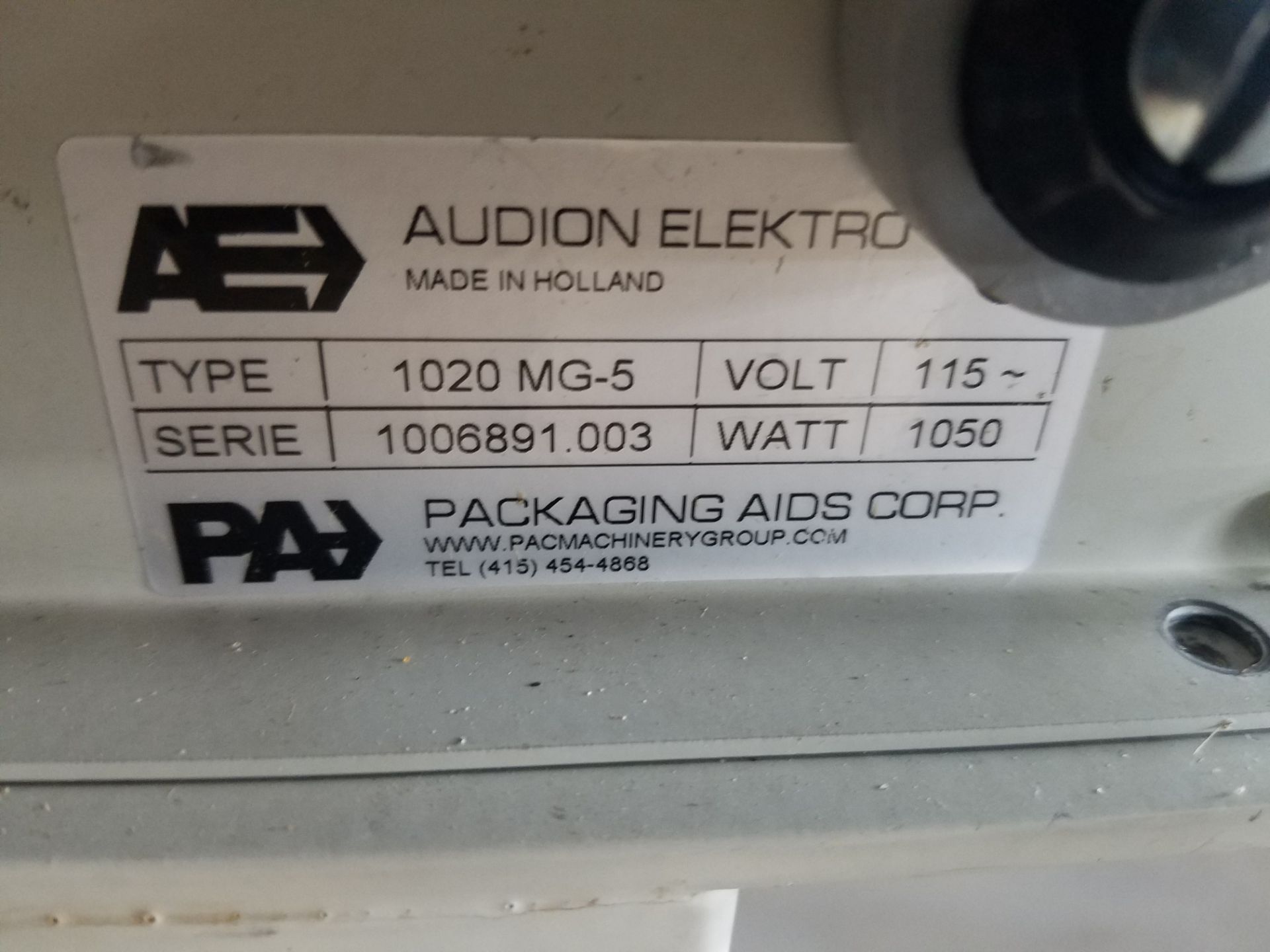Audion Elekro 1020MG-5 Single Bar Sealer, 40", S/N 1006891.003, Volt 115 - Image 3 of 3