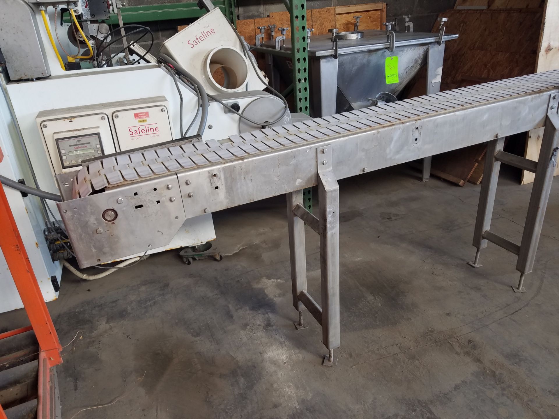Aprox. 7-1/2" x 168" S/S Plastic Belt Conveyor with Wash Down Motor (Loading, Rigging & Site - Image 2 of 5