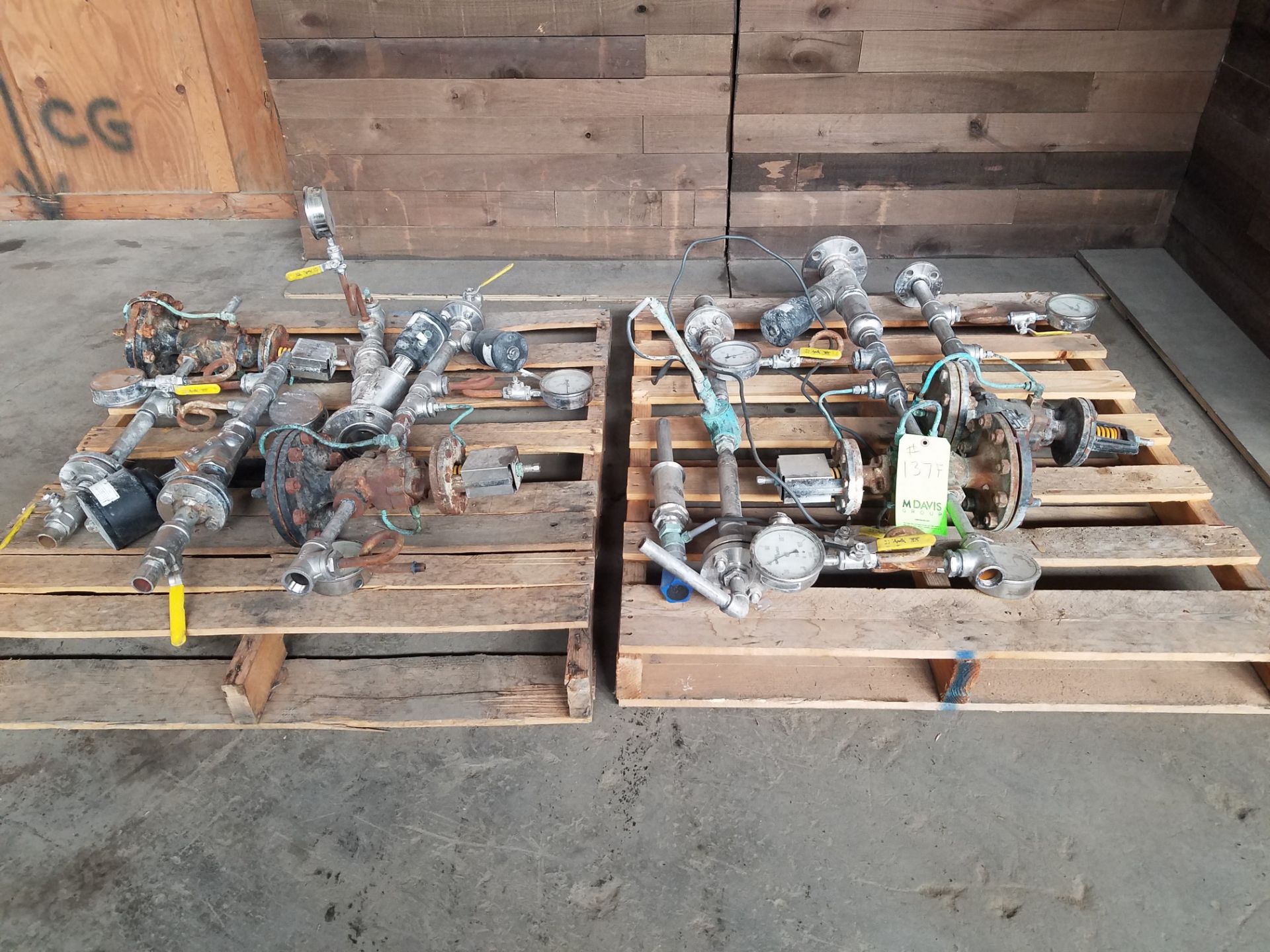 (2) Pallets of Valves (Loading, Rigging & Site Management Fee $50.00 USD) (Located Fort Worth, TX)