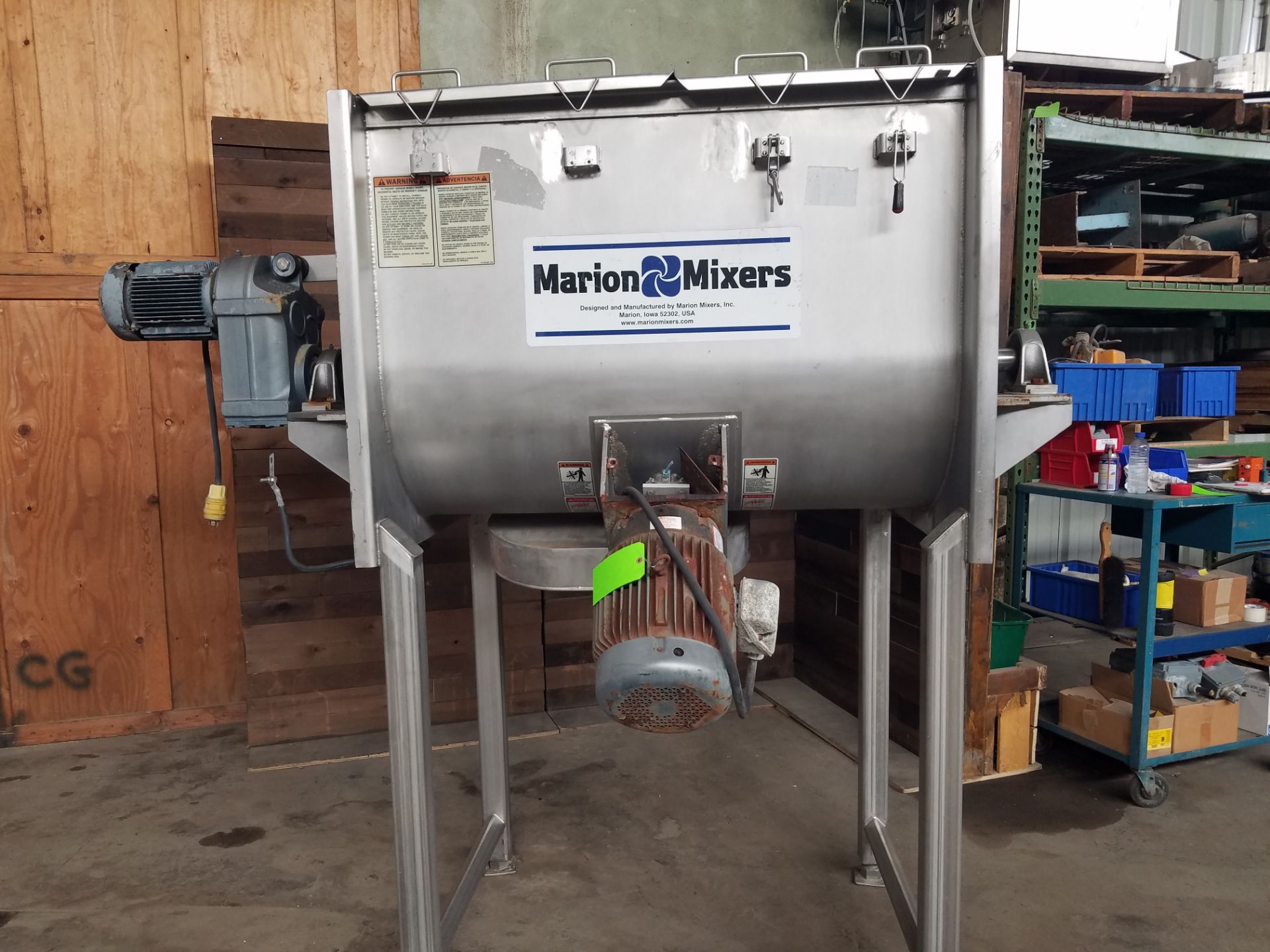 Marion SPS-278 Blending Mixer, Serial # 07618, 15 cu.ft., Volt 230/460 (Loading, Rigging & Site