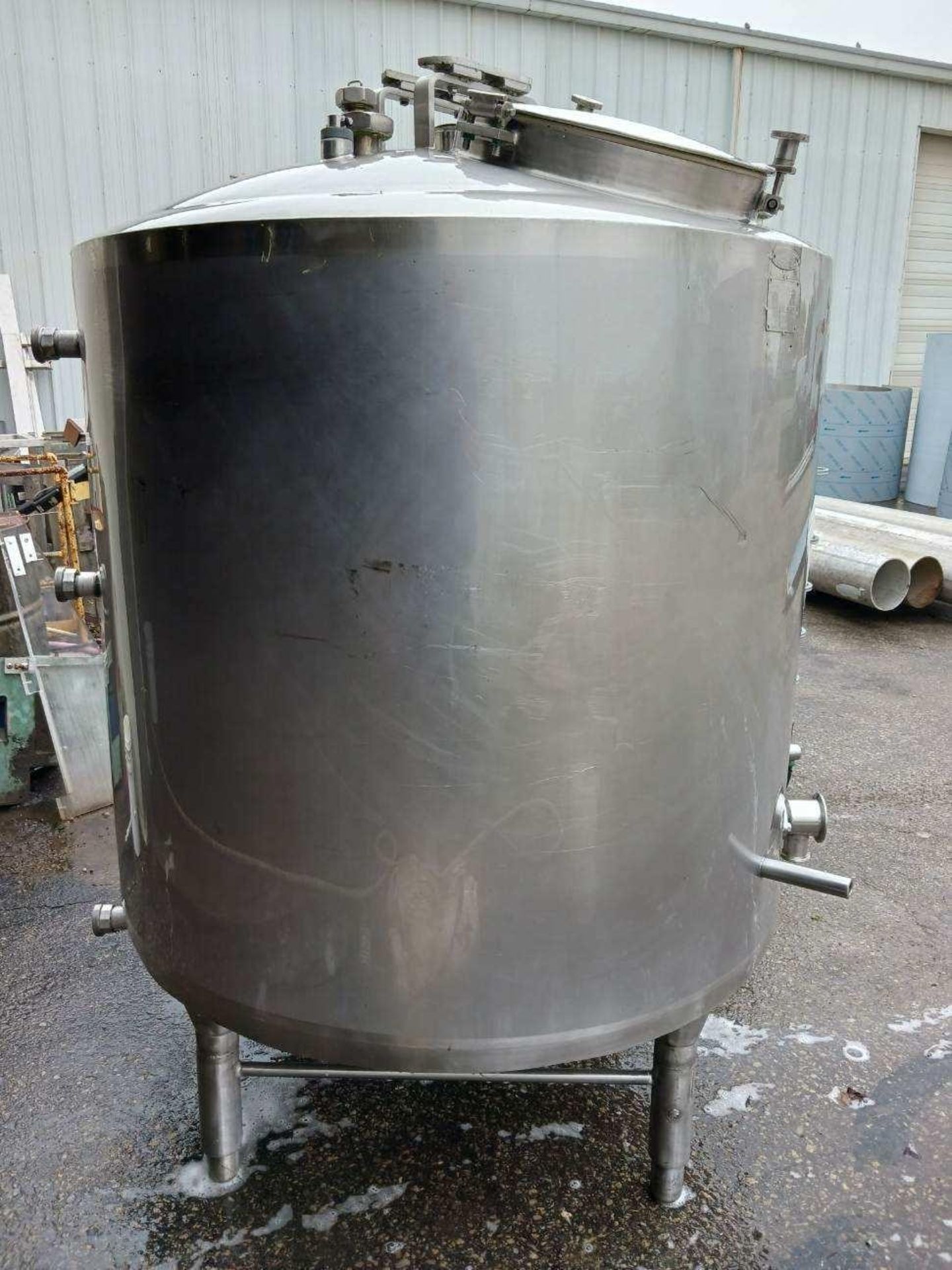 Walker 300 Gal. S/S Sanitary Jacketed Agitated Processor, Model PZ-P with Dome-Top, Flat Bottom, 2- - Image 5 of 9