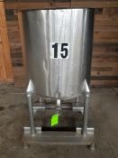 Aprox. 30" wide x 30" high Stainless Steel Mixing Tank (Located Fort Worth, TX)