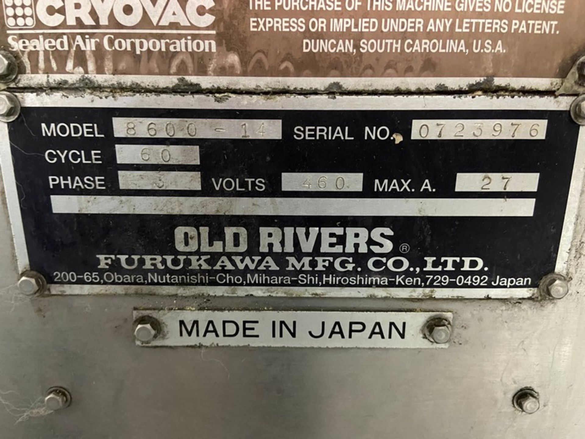 COMPLETE PACKAGING LINE: (1) Old Rivers 14-Station Rotary Vacuum Packager, M/N 8600, S/N 0723976, - Image 8 of 40