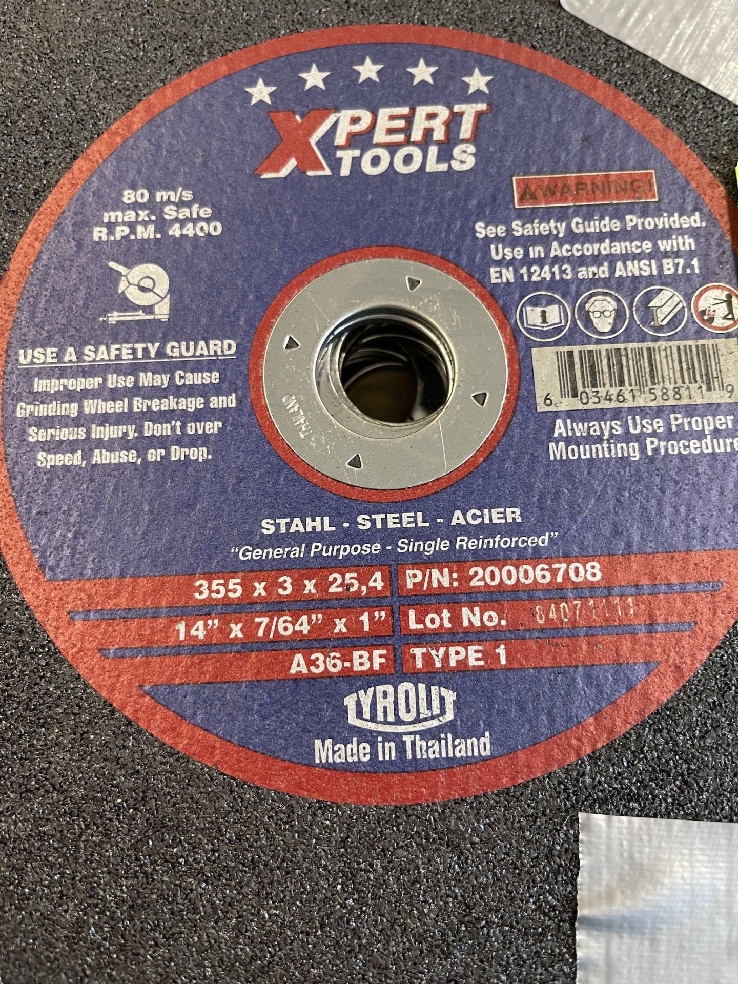 BOX OF XPERT TOOLS CUT OFF WHEELS, (10) WHEELS (SEE PHOTOS FOR ADDITIONAL INFORMATION) (ALL - Image 2 of 2