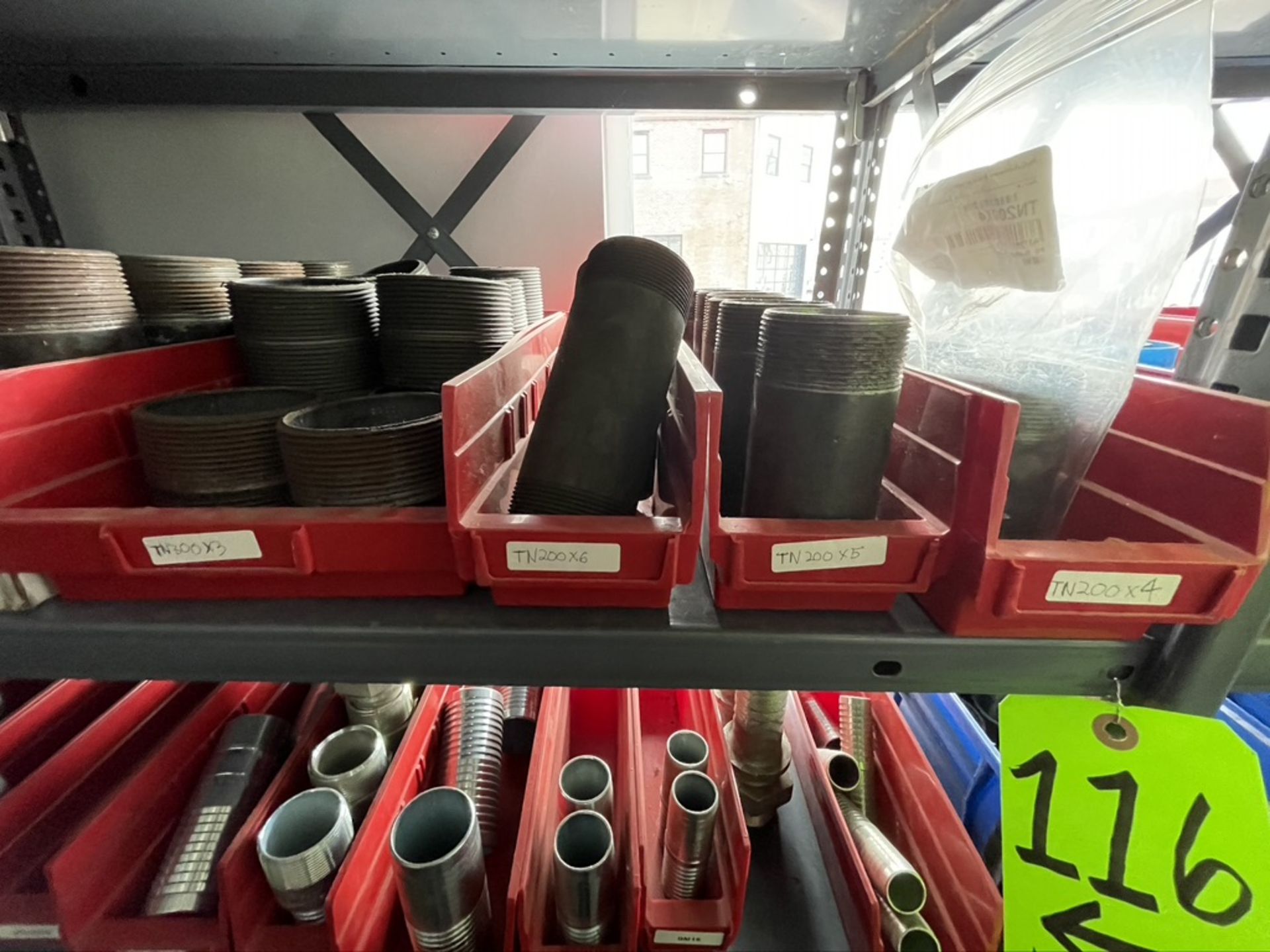 (8) SHELVES OF ASSORTED THREADED PIPE FITTINGS (ALL PURCHASES MUST BE PAID FOR AND REMOVED BY 5/4/ - Image 12 of 16