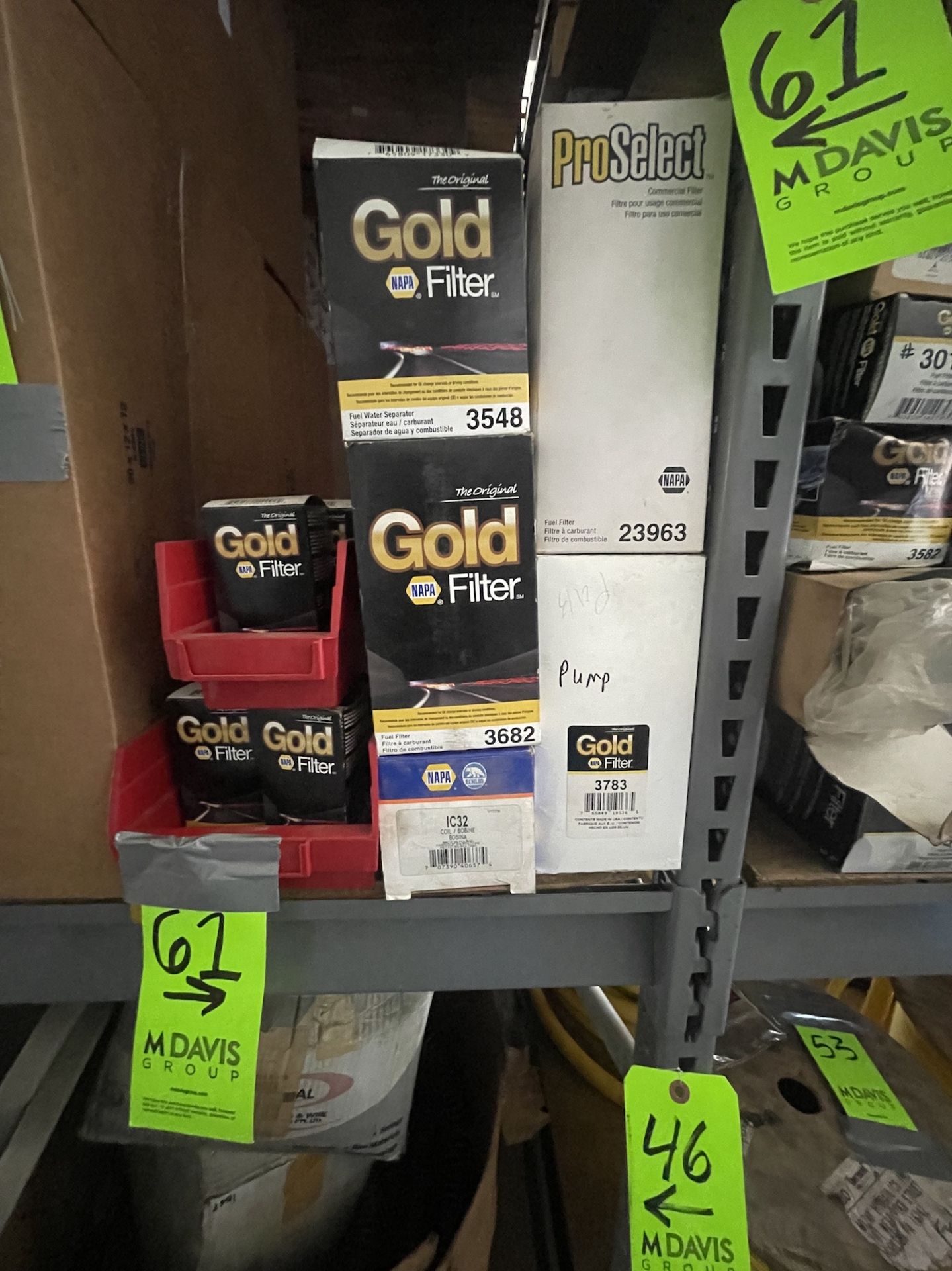 NAPA FUEL FILTERS (PLEASE SEE PHOTOS FOR PART NUMBERS, ETC) (ALL PURCHASES MUST BE PAID FOR AND