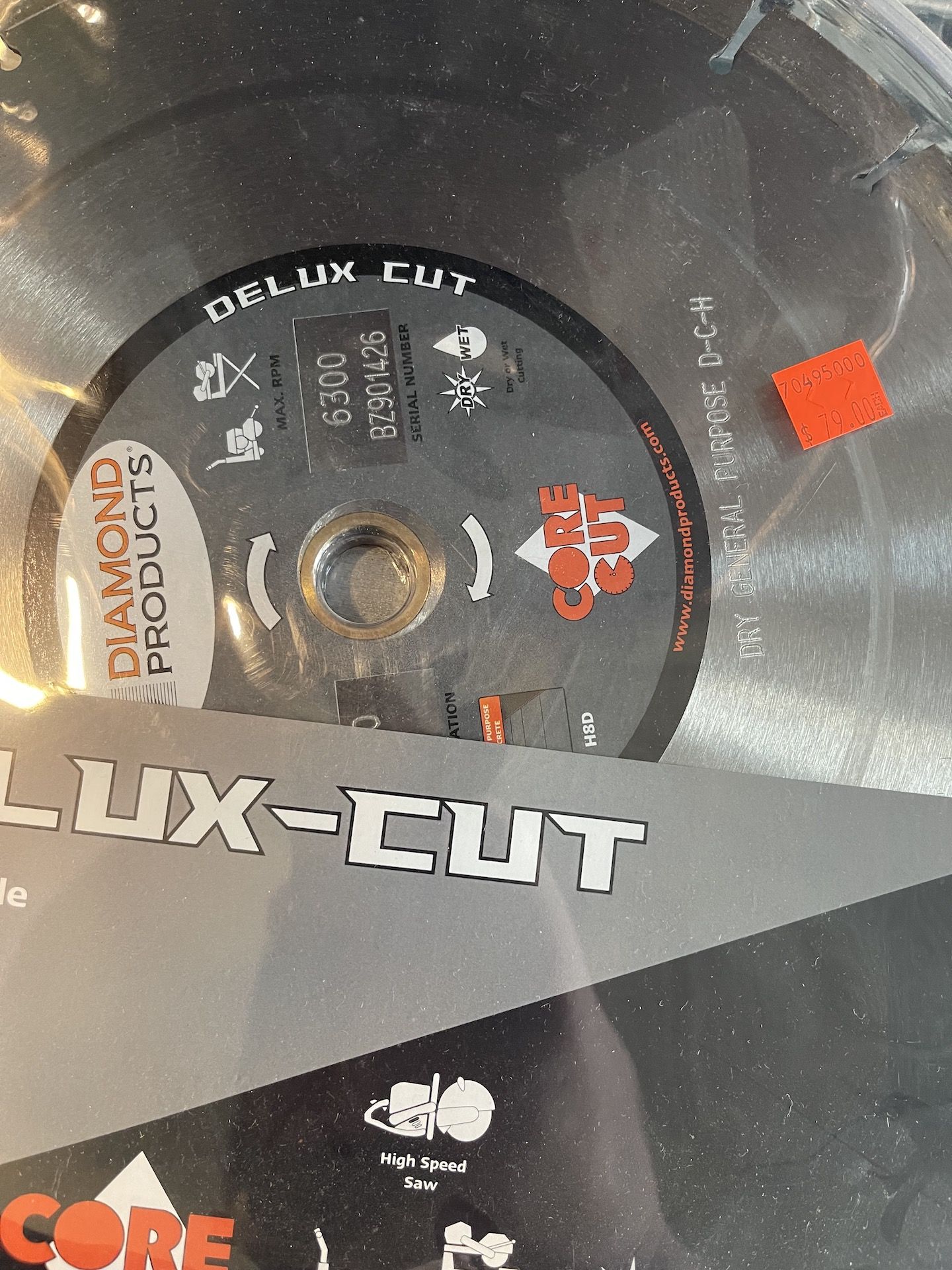 (2) DIAMOND PRODUCTS DELUX-CUT SAW BLADES (SEE PHOTOS FOR DETAILS) (ALL PURCHASES MUST BE PAID FOR - Image 4 of 4
