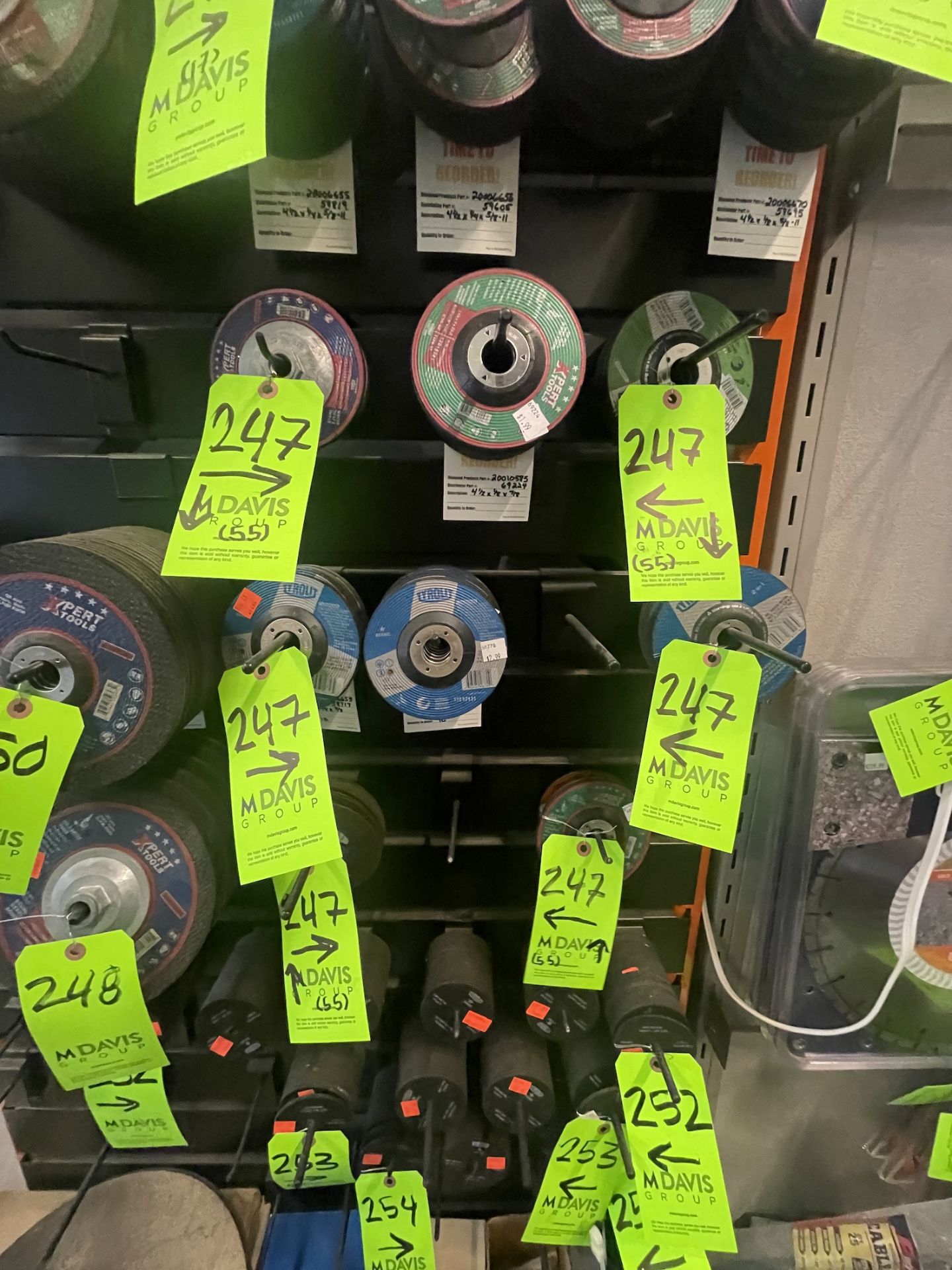 NEW APPROX. (55) GRINDING WHEELS (SEE PHOTOS FOR ADDITIONAL INFORMATION) (ALL PURCHASES MUST BE PAID