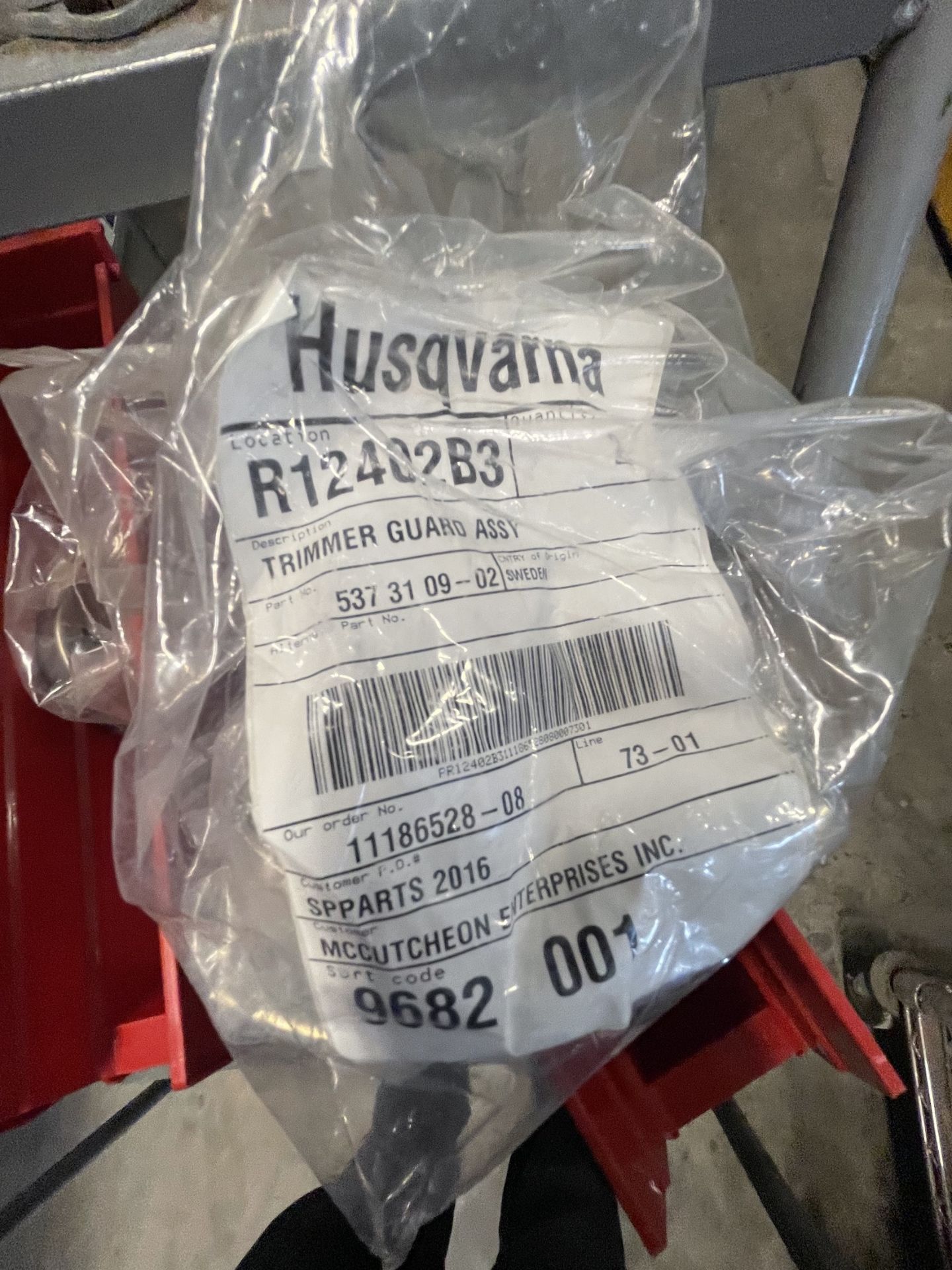 ASSORTED HUSQVARNA PARTS AND MRO (SEE PHOTOS FOR INFORMATION) (ALL PURCHASES MUST BE PAID FOR AND - Image 30 of 31