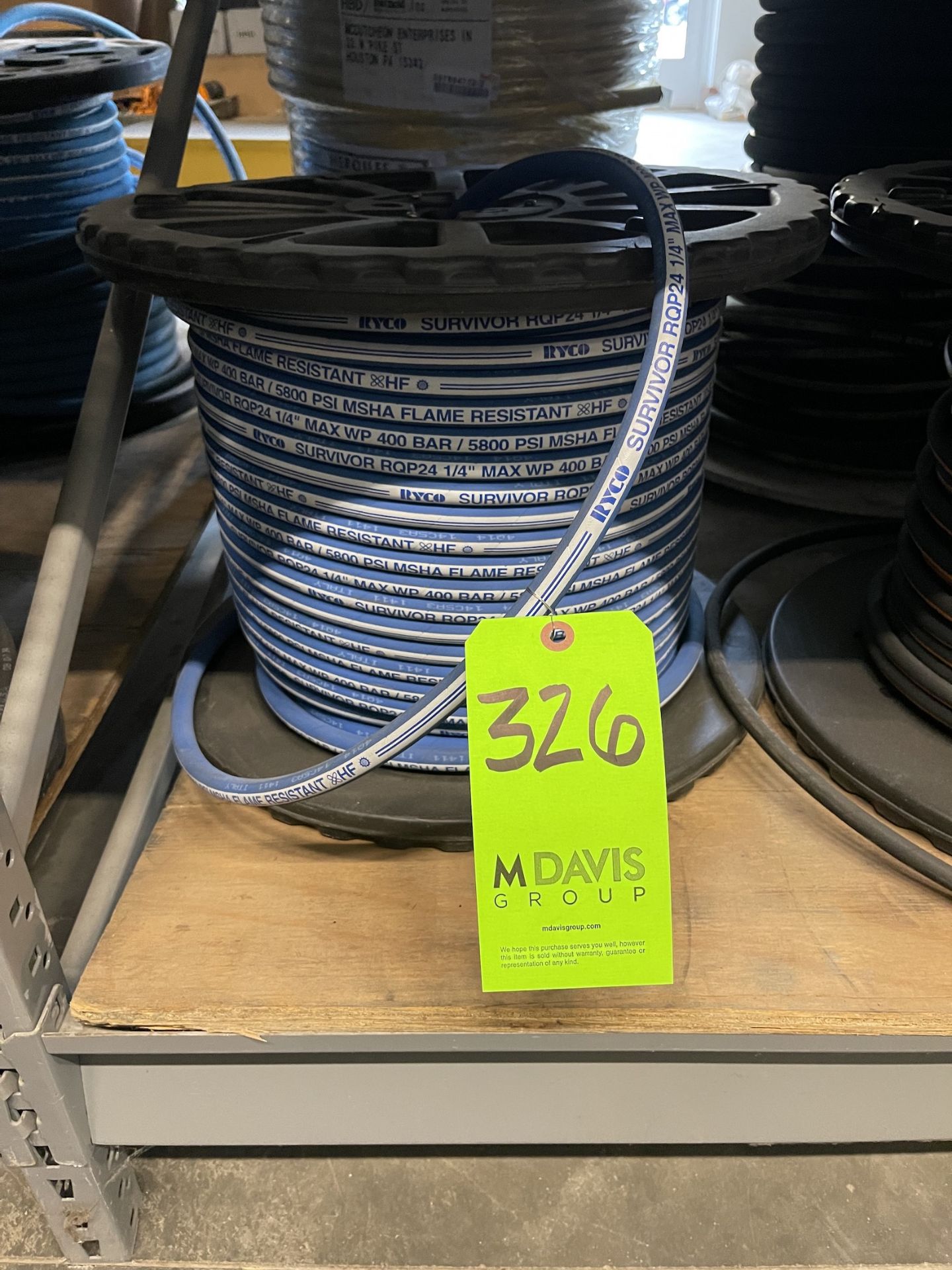 RYCO SURVIVOR RQP24 HYDRAULIC HOSE 1/4" 5800psi (ALL PURCHASES MUST BE PAID FOR AND REMOVED BY 5/4/