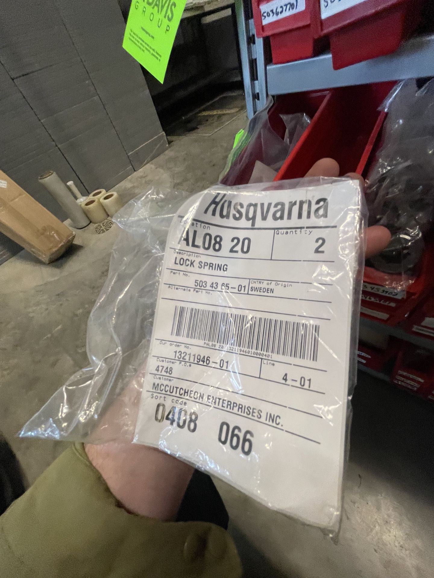 ASSORTED HUSQVARNA PARTS AND MRO (SEE PHOTOS FOR INFORMATION) (ALL PURCHASES MUST BE PAID FOR AND - Image 4 of 10