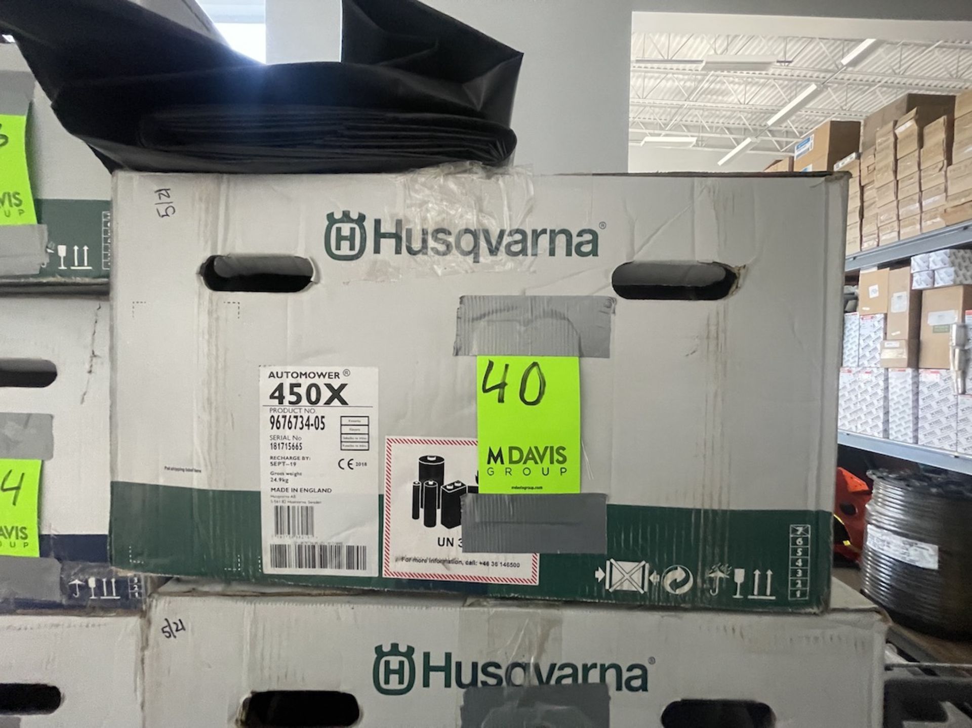 HUSQVARNA AUTOMOWER, MODEL 450X (ALL PURCHASES MUST BE PAID FOR AND REMOVED BY 5/4/22) (ALL ITEMS