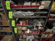 (3) SHELVES OF ASSORTED SPARE PARTS AND MRO FOR GEHL AND WACKER NEUSON, INCLUDES WACKER NEUSON QUICK