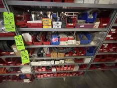 ASSORTED PARTS INCLUDING HEAVY DUTY MAGNETS, BOLTS, NAPA MINI LAMPS, LUG NUTS, TRAILER HITCHES, BALL