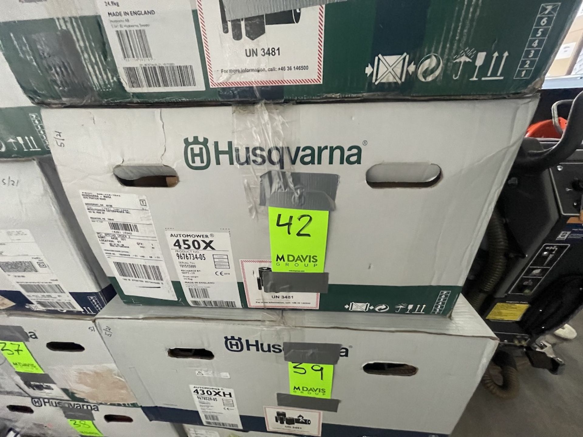 HUSQVARNA AUTOMOWER, MODEL 450X (ALL PURCHASES MUST BE PAID FOR AND REMOVED BY 5/4/22) (ALL ITEMS