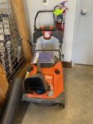 HUSQVARNA SNOW BLOWER, MODEL ST111, WORKING WIDTH 21" (SEE TAG IN PHOTOS FOR MORE INFORMATION) (