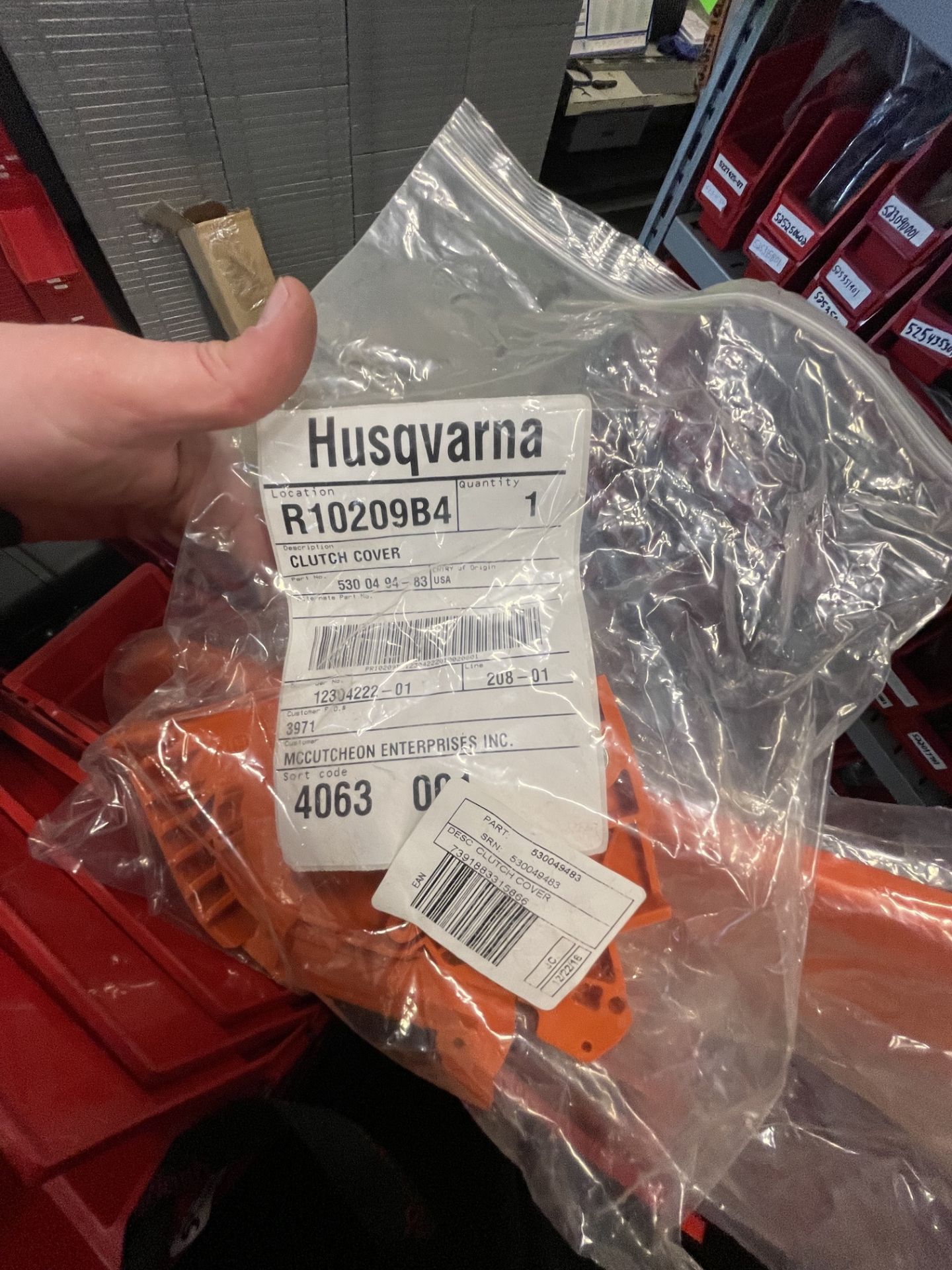 ASSORTED HUSQVARNA PARTS AND MRO, INCLUDES: ADJUST PIN BARS, SPRING BREAKS, SCREWS AND HARDWARE, - Image 10 of 20